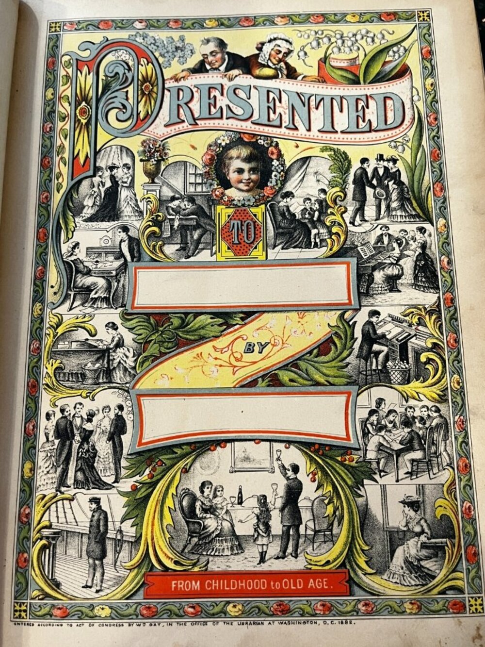 1886 Gay's Illustrated Circle of Knowledge - Antique Hardcover Book Illustrated